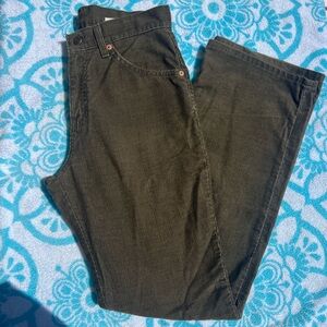VINTAGE Levi’s Dark Green Corduroy Bootcut pants